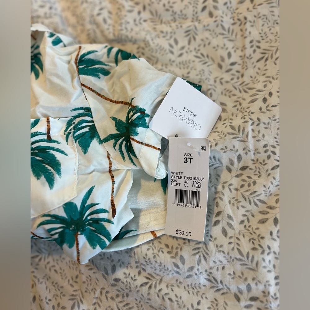 Kids Palm Tree Print Set - Picture 2 of 2